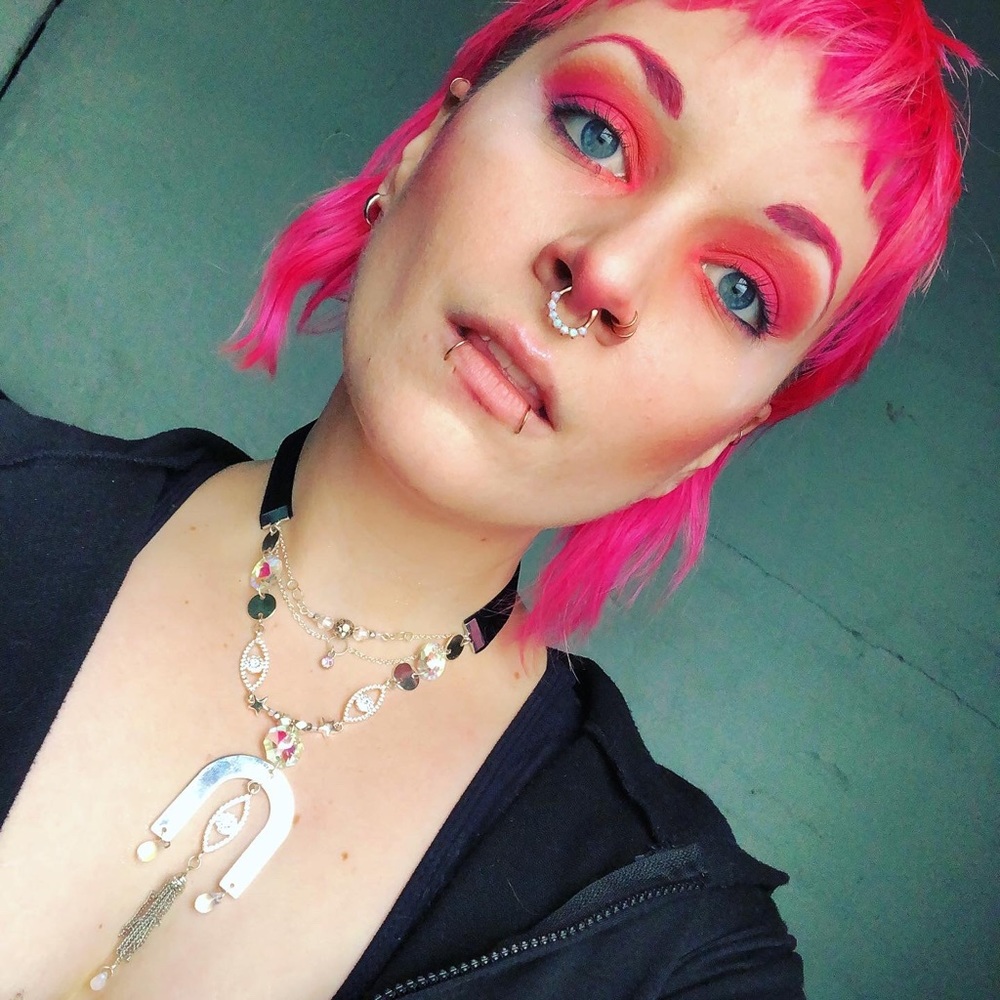 “You’re Pretty When You Cry” Handmade Swarovski Crystal & Velvet Necklace